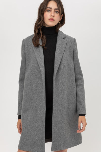 JQ FLEECE LONG LINE COAT