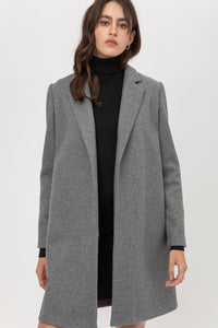 JQ FLEECE LONG LINE COAT – chocolatedtla