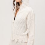 RARE EDGE SWEATER ZIP UP HOODIE