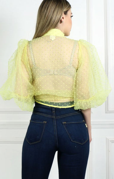 Snow Dot Top(yellow)